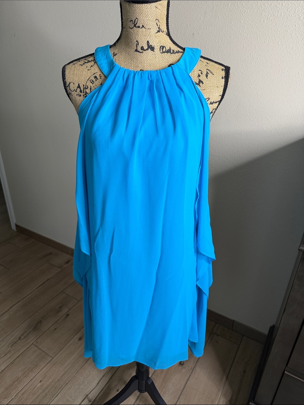 CACHE Bright Blue Sleeveless Dress